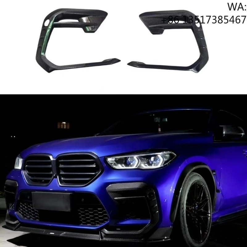 

Upgraded Body Decoration with Aul Style Dry Carbon Fiber Front Bumper Vents Suitable for BMW X6M