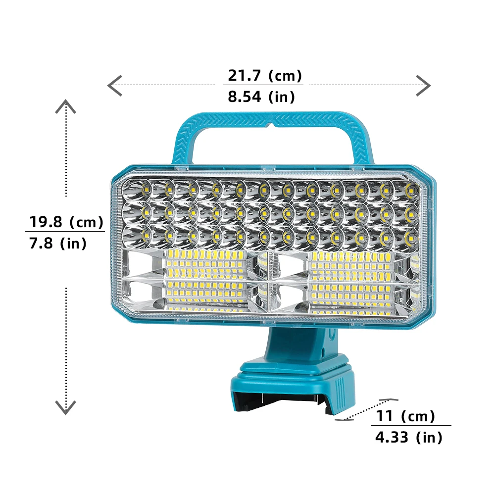 

4200LM LED Work Light for Makita 18V,USB&Type-C Port, for Emergencies, Camping, Outdoor, Indoor (Battery Not Included)