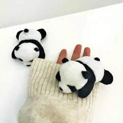 Cartoon Panda Brooch Cute Panda Plush Brooch Backpack Decoration Brooch Panda Pendant Girl's Small Gift Brooch Accessory