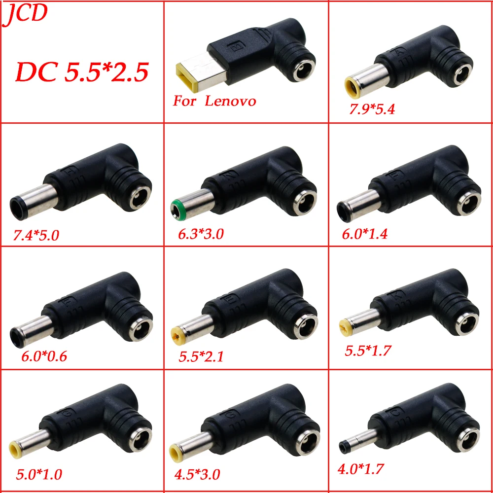 5.5*2.5 MM DC Power Jack Female Adapter Connector to 4.0*1.7 4.5*3.0 5.0*1.0 5.5*1.7 5.5*2.1 6.3*3.0 7.4*5.0 7.9*5.4 Male Plug