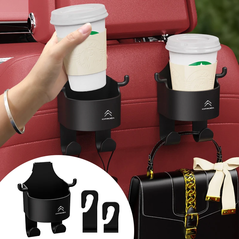 Car Phone Holder Cup Storage Hanging Clip Seatback For Citroen Celysee C4 C3 C5 C1 C2 C6 Aircross Picasso Cactus Berlingo