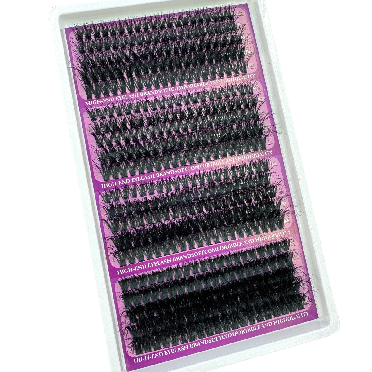 20 Reihen Wimpernspikes Wimperncluster Volumen Einzelwimpern Wispy Wimpern DIY Spiky Lash Extension Manga Cluster Wimpern – Detail 18
