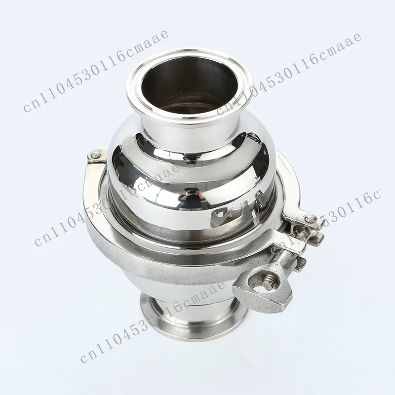 304 Stainless Steel Spherical Discharge Filter Sanitary Grade Quick-loading Tube Check Valve Food Grade Filter