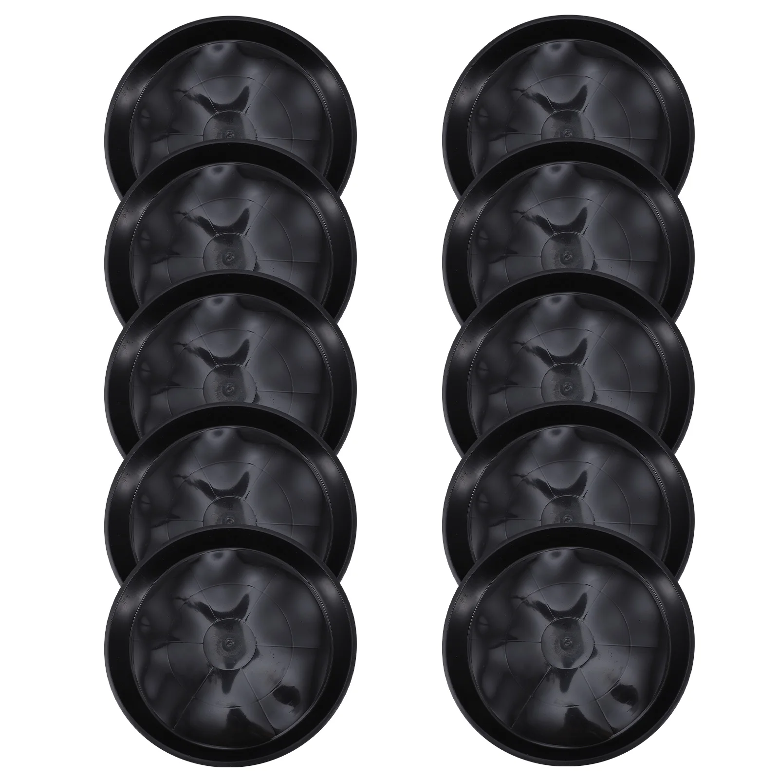 

10 pcs Black PB300 Flowerpot Trays Plastic Long Life Premium Quality Easy Storage Use Smooth Surface Suitable