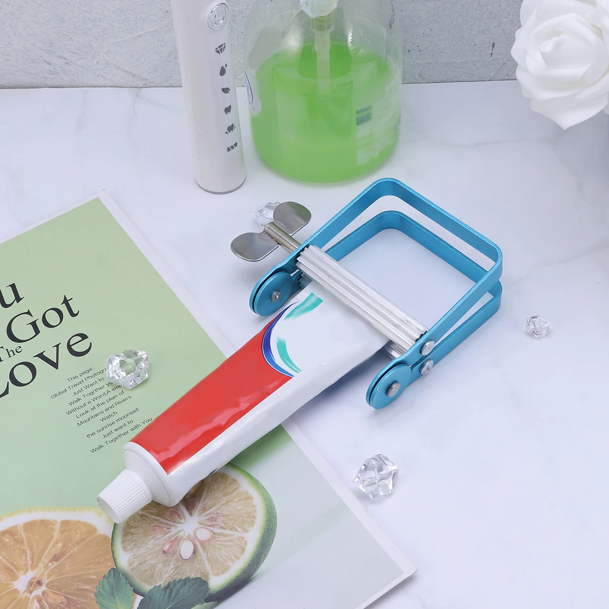 

Tube Toothpaste Squeezer Dispenser Keys Extrusion Machine Bathroom Supplies Stainless Steel Multifunction Save Time Effortlessly