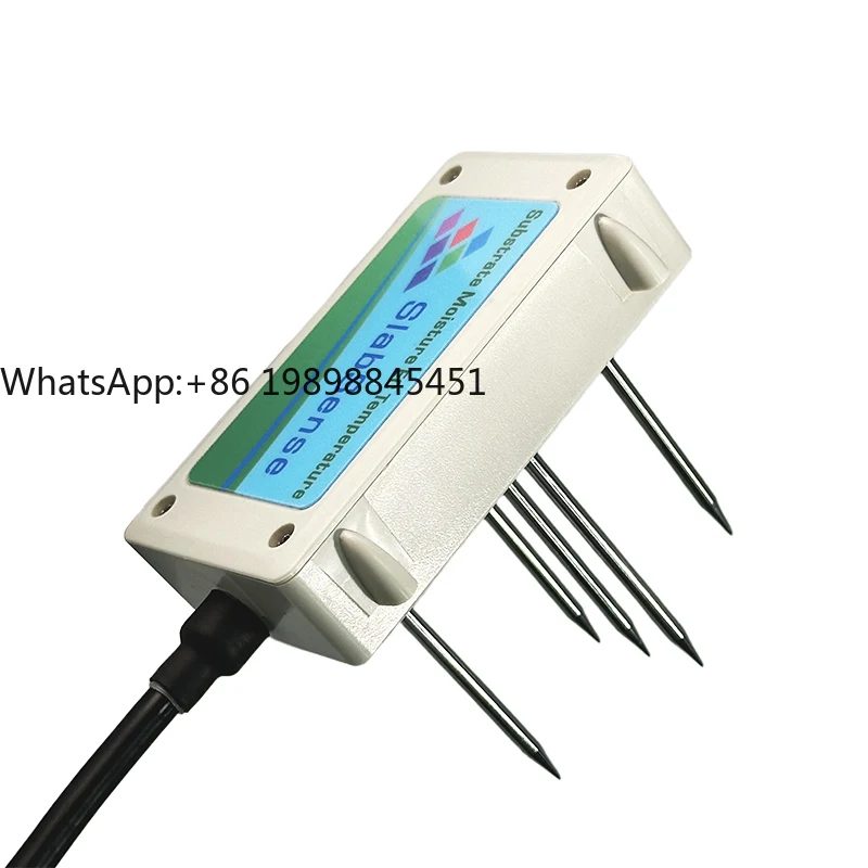 الرطوبة الرطوبة، مستشعر درجة الحرارة EC للزراعة المائية. مستشعر البيت الأخضر. (صوف الصخور، Cocopeat) واجهة SDI12