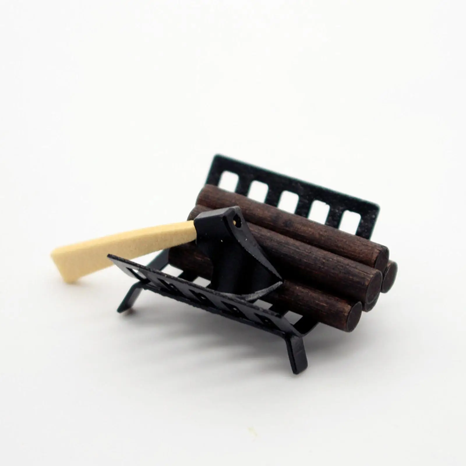 Dollhouse Miniature Firewood Rack Log Holder,1:6 1:12 Scale Model Dollhouse Decor Fire Wood Storage for Photography Props