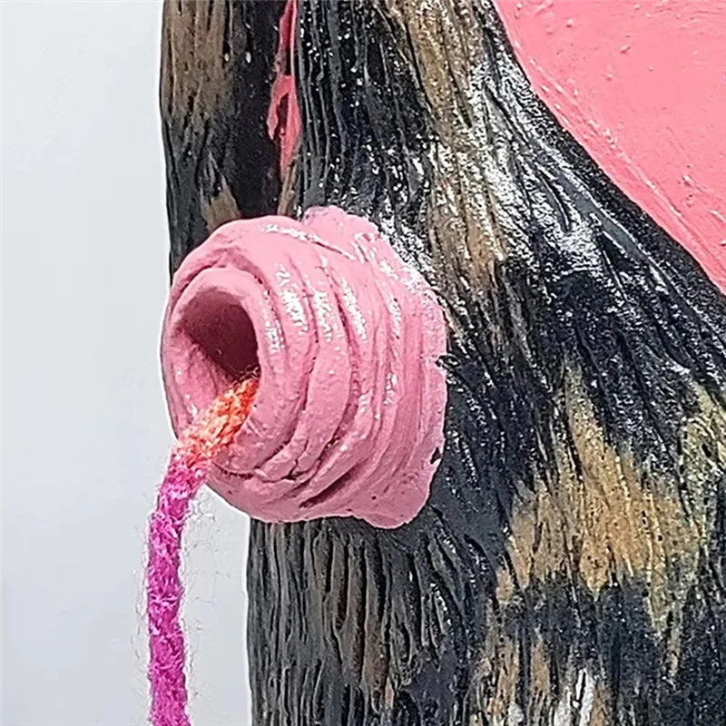 

75STO-Resin Cat Yarn Bowl Hand Knitting Yarn Storage Container With Hole Crochet Wool Yarn Thread Craft Organizer Supplies