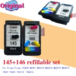 Compatible 145XL 146XL Ink Cartridge  for Canon PG145 CL146 PG-145 PG 145 146 For Pixma MG2410 MG2410 MG2510 Printer