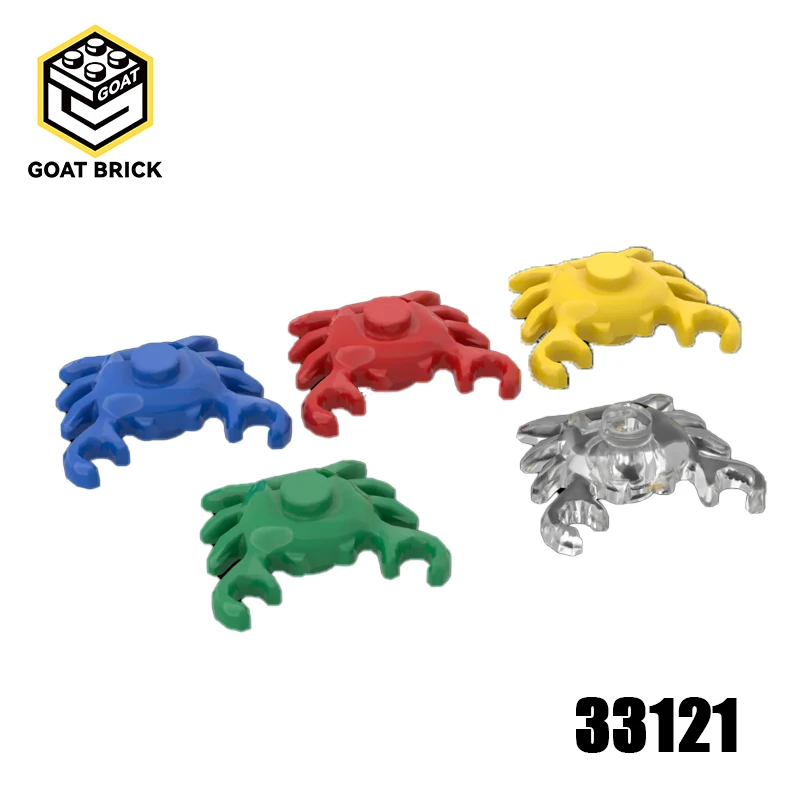 10 stks MOC Onderdelen 33121 31577 Krab Baksteen Compatibel Bouwsteen Deeltjes DIY Bouw Kids Brain Game Speelgoed Verjaardagen Gift