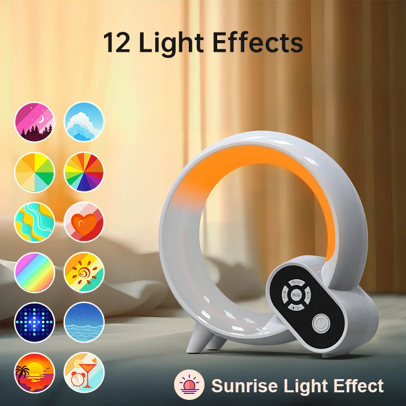 Multi-função Night Light para Quarto das Crianças, Mini Q Luz Ambiente, Decorativa Aniversário Gfit