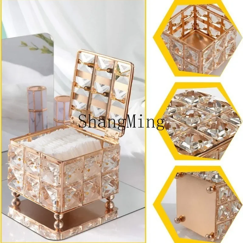 

CLL creative personality crystal storage box jewelry stud earrings storage box scene arrangement props