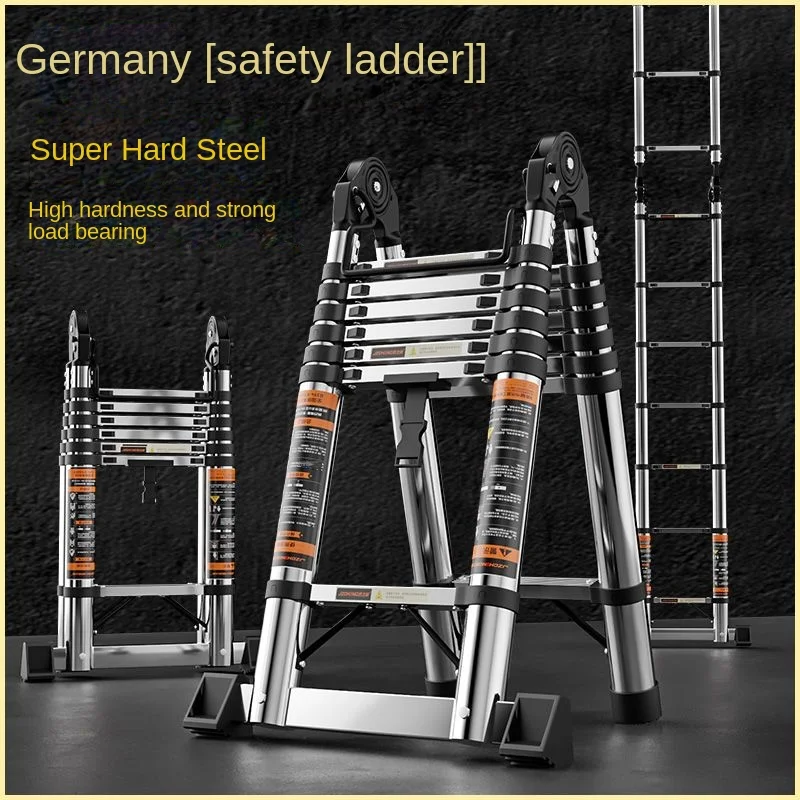 Tool 1.7M*1.7M 2.1m*2.1m Household Folding Multi functional Ladder Thickened Portable Outdoor Engineering Ladder