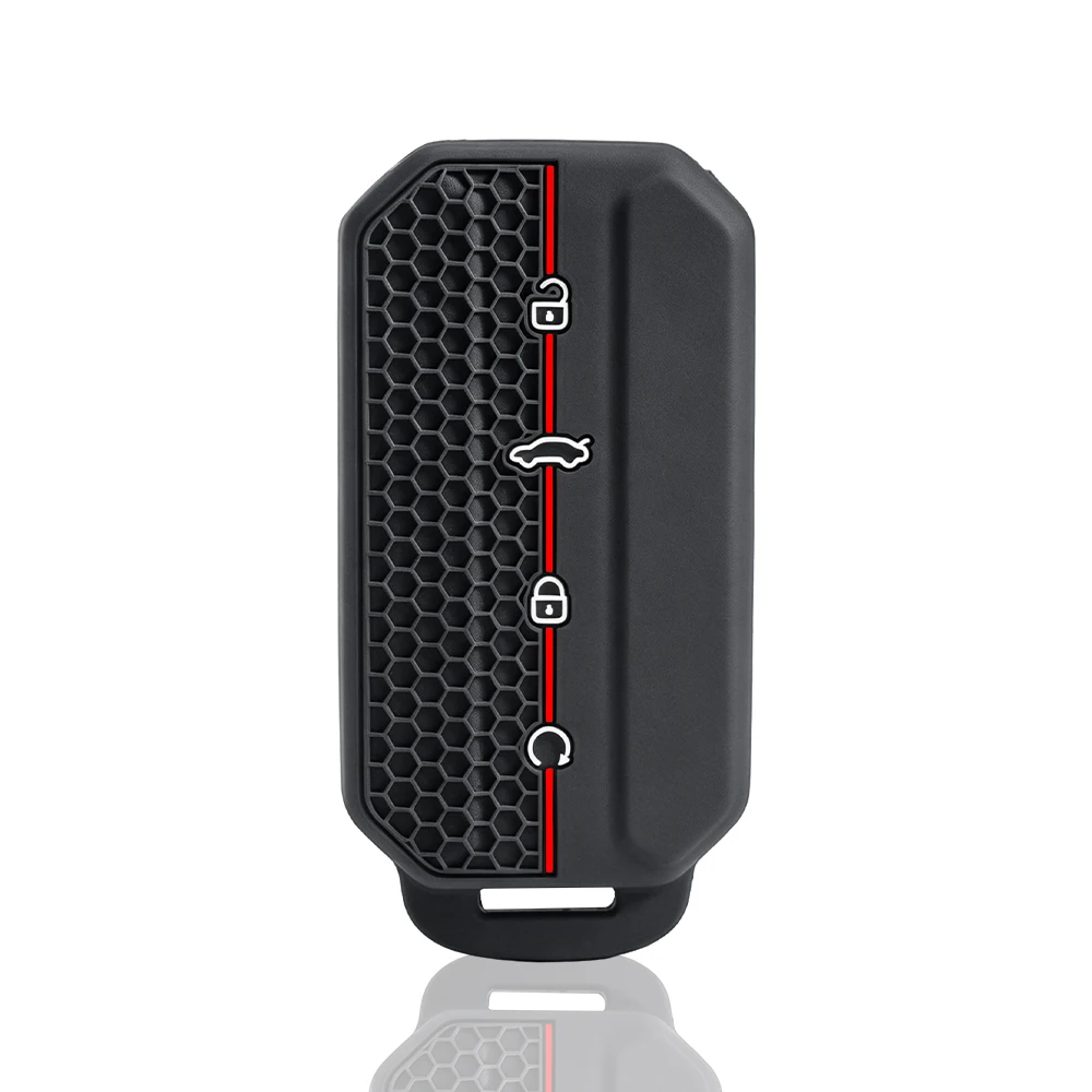 Silicone Car Key Case Cover for Chery Jaecoo J5 J7 2025 2026 Protection Key Shell Bag Keychain Housing Holder Car Accessories
