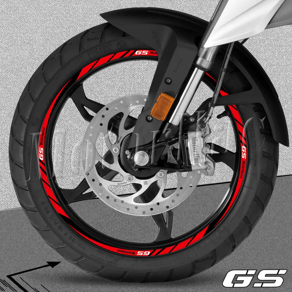 R1250 GS r 1200 gs G310 GS F650GS F750GS Reflective Motorcycle Wheel Rim Sticker Decal Hub Stripe Tape Accessories