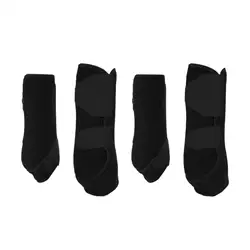 4x Neoprene Horse Boots Leg Protection Wraps Shock Absorbing Protector Gear for Jumping Riding Training Equestrian Equipment