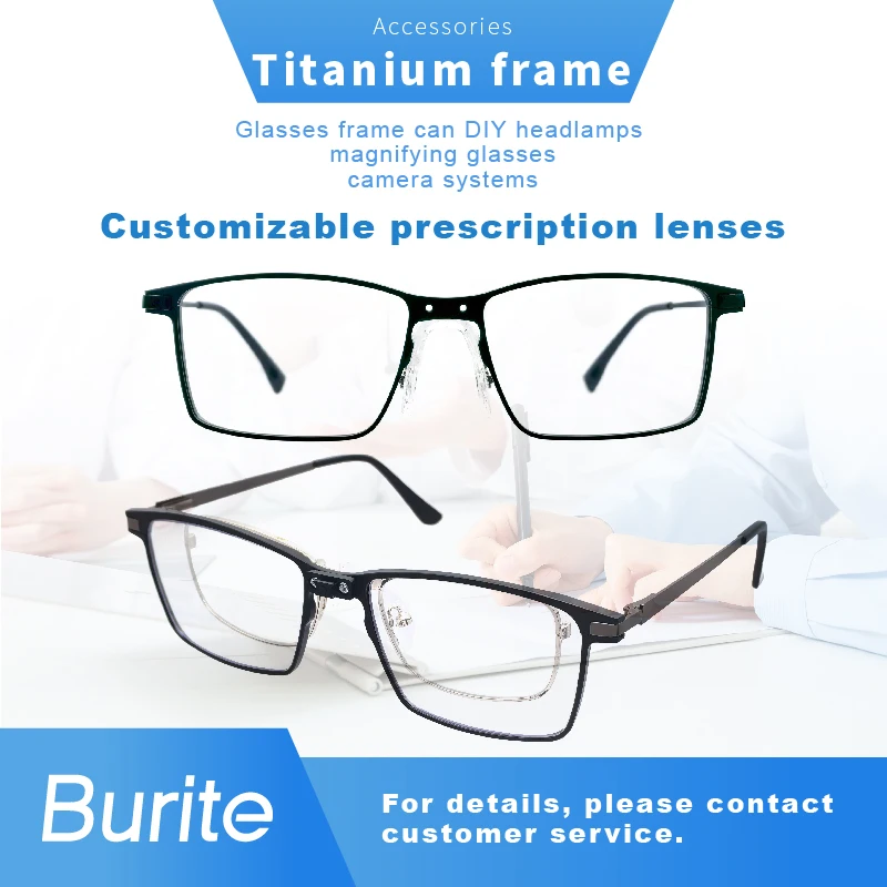 

Оправа для очков Burite Loupes: возможность самостоятельной сборки увеличительного стекла, фонаря, системы с камерой. Аксессуары. Возможность индивидуальной настройки по рецепту.