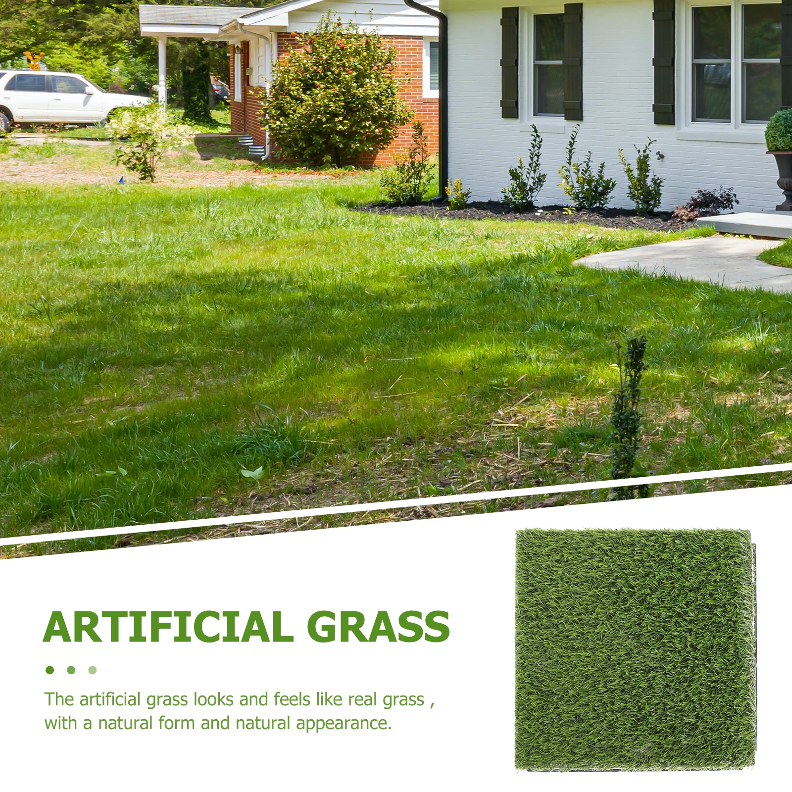 

Simulated Lawn Floor Fake Turf Grass Carpet Outdoor Rug for Patio Artificial Mats
