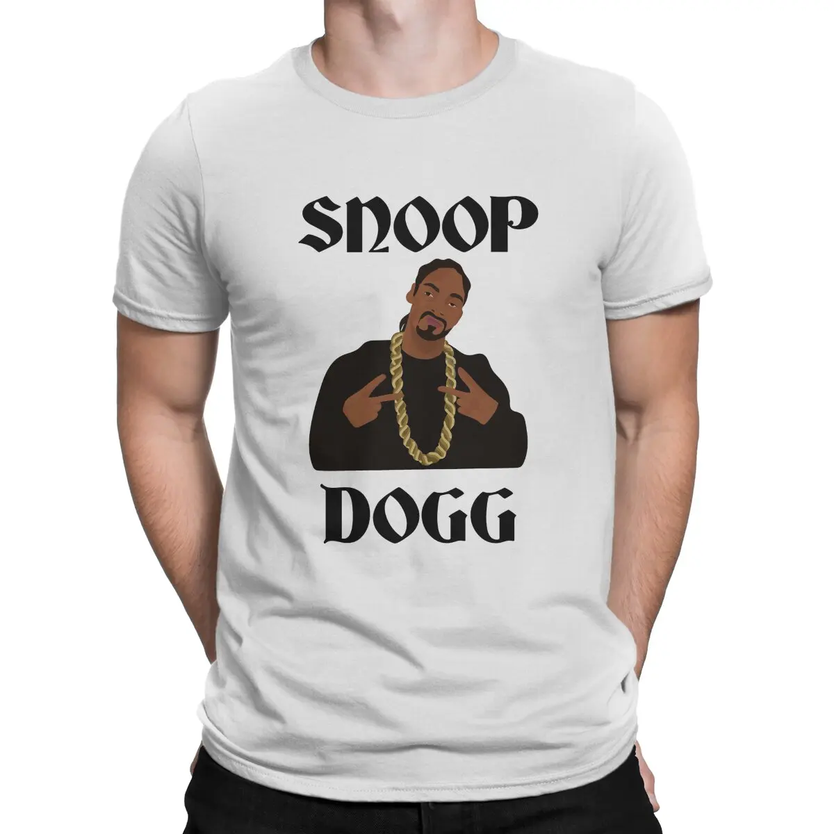 Men's American Hip Hop Male Singer T Shirts Calvin Broadus Cotton Clothes Creative Short Sleeve Birthday Present T-Shirts