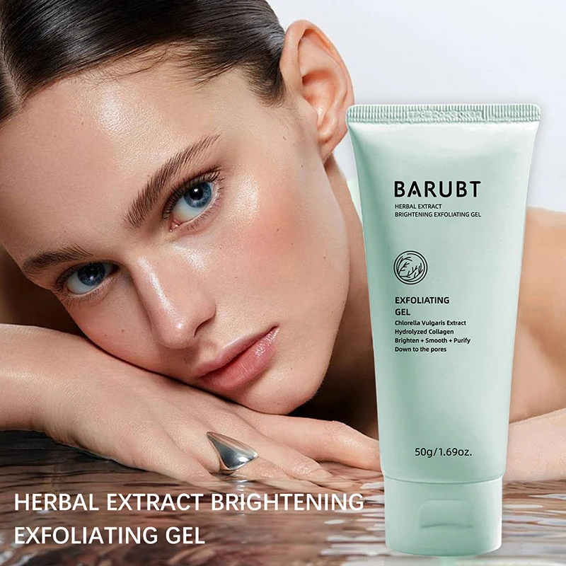 

2025 New Facial Exfoliating Peeling Gel Face Scrub Moisturizing Whitening Remove Blackhead Acne Detoxifies & Cleanses All Skin