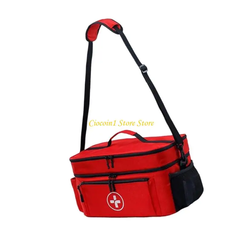 A3PC Multiple Pocket First Aid Organizers Tas Double Lay Layer Waterproof Emergency