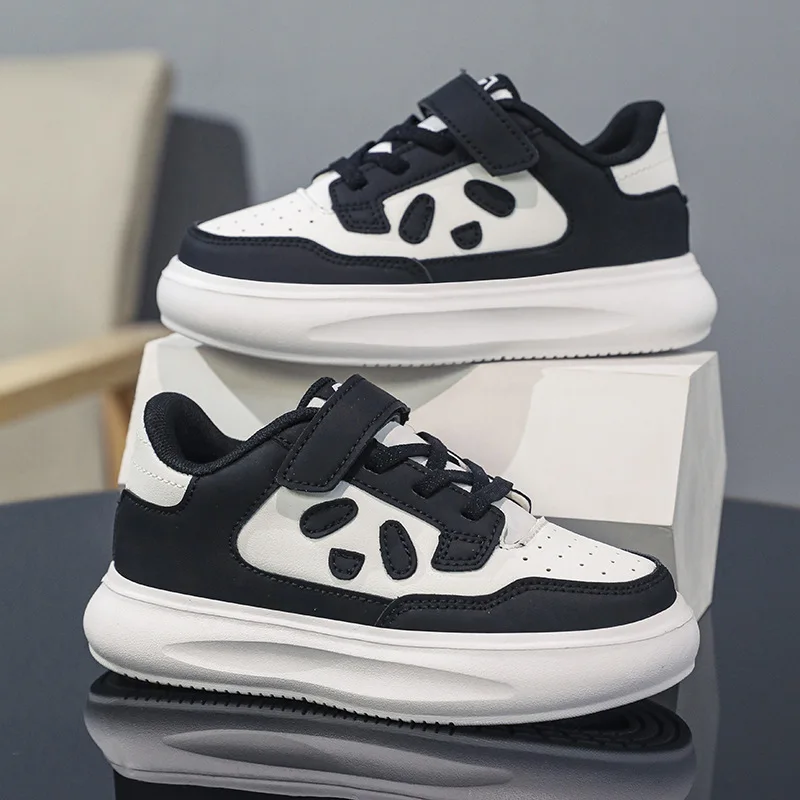 Kid Shoes Sneakers for Boys Girls New Casual Footwear Fashion Small White Shoe Thick Sole Comfortable Panda Sport Board Shoes