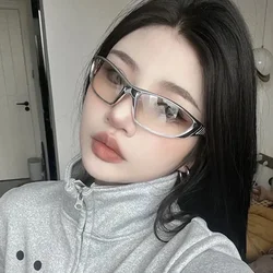 Fashion Y2k Cool Design Oval Sunglasses Luxury Girls Retro Premium Sun Glasses for Street Photography