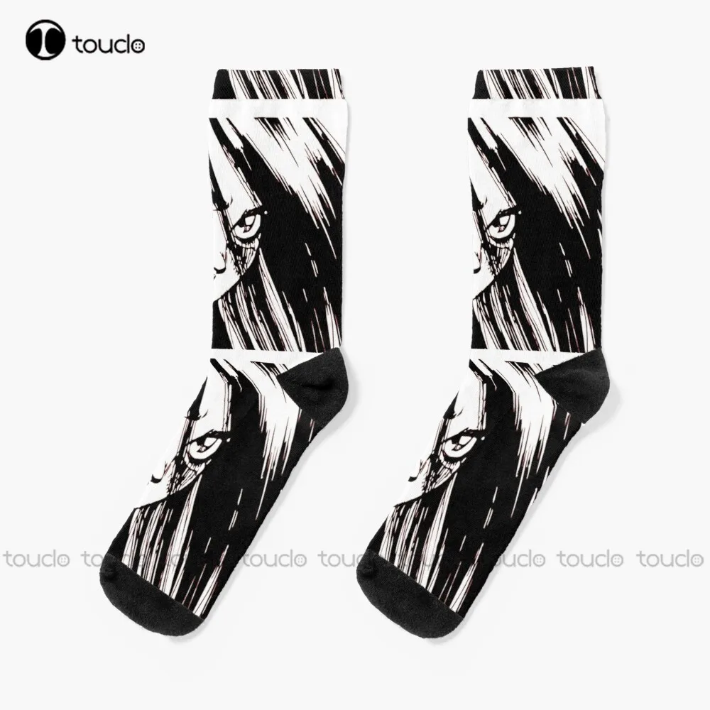 Battle Angel Alita Gunnm Socks Slouch Socks Street Skateboard Socks 360° Digital Print Comfortable Best Girls Sports Funny Gift