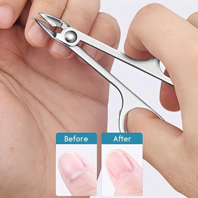 Sharp Precision Cuticle Scissors Stainless Steel Manicure Tool, Dead Skin & Hangnails Removal Perfect For Nail Bed Trimming