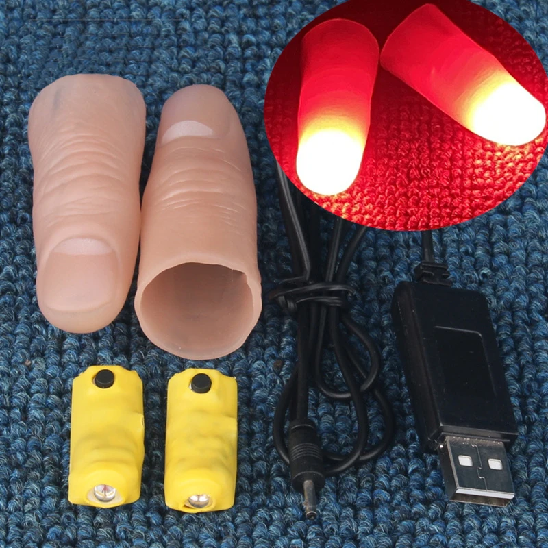 Set Pasangan Lampu Profesional - Thumb Tip Magic Trick Set ulasan dan harga