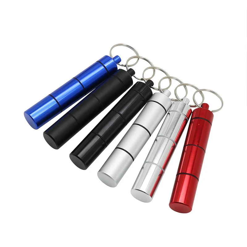 

Compact Portable Waterproof Aluminum Medicine Case Sealed Three-Compartment Layered Design Outdoor Camping Travel Pill Organizer