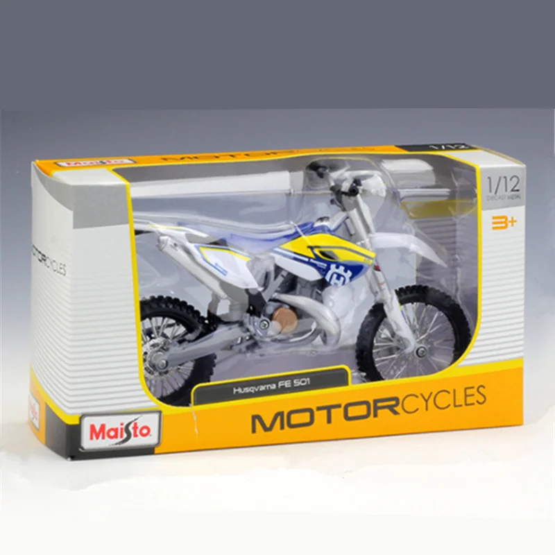 Maisto 1:12 Husqvarna FE 501 Alloy Cross-country Motorcycle Model Diecasts Street Racing Motorcycles Model Simulation Kids Gifts