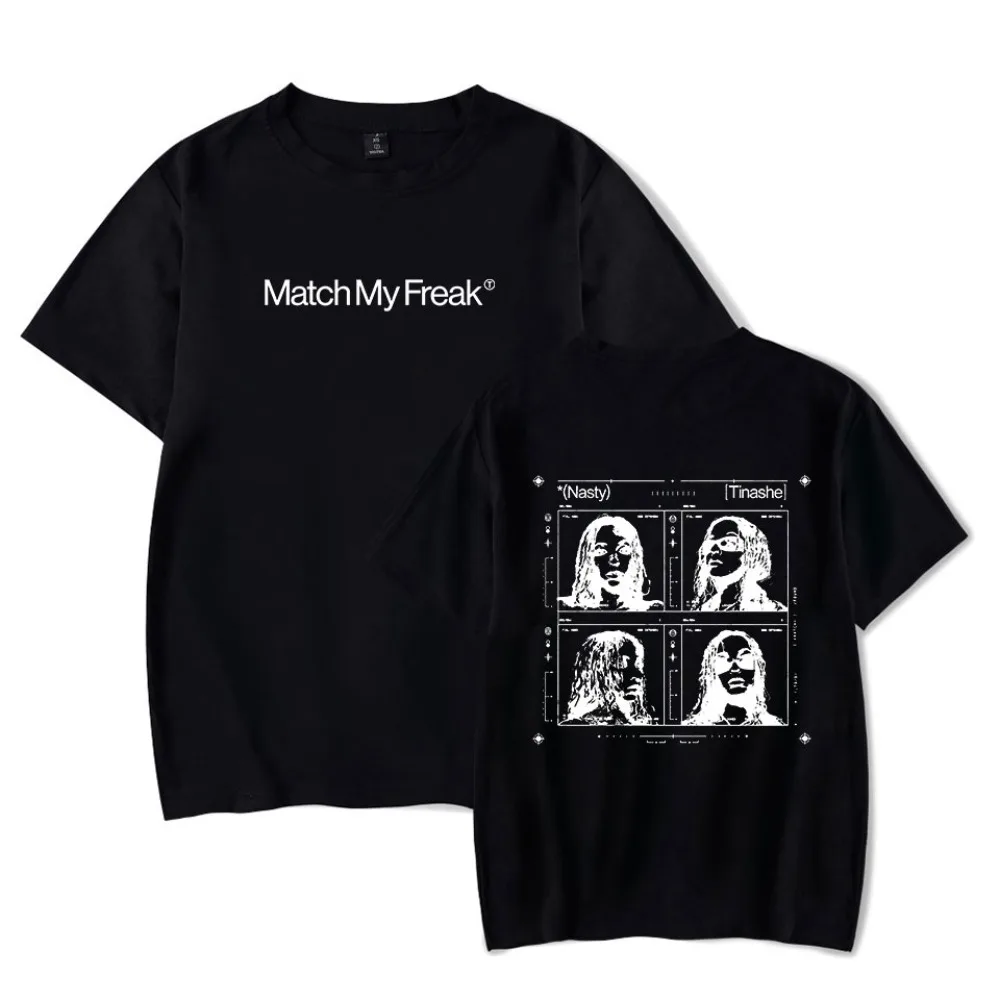 Tinashe Match My Freak Merch Short Sleeve Tee Women Men Crewneck Fashion T-shirt Unisex Tops