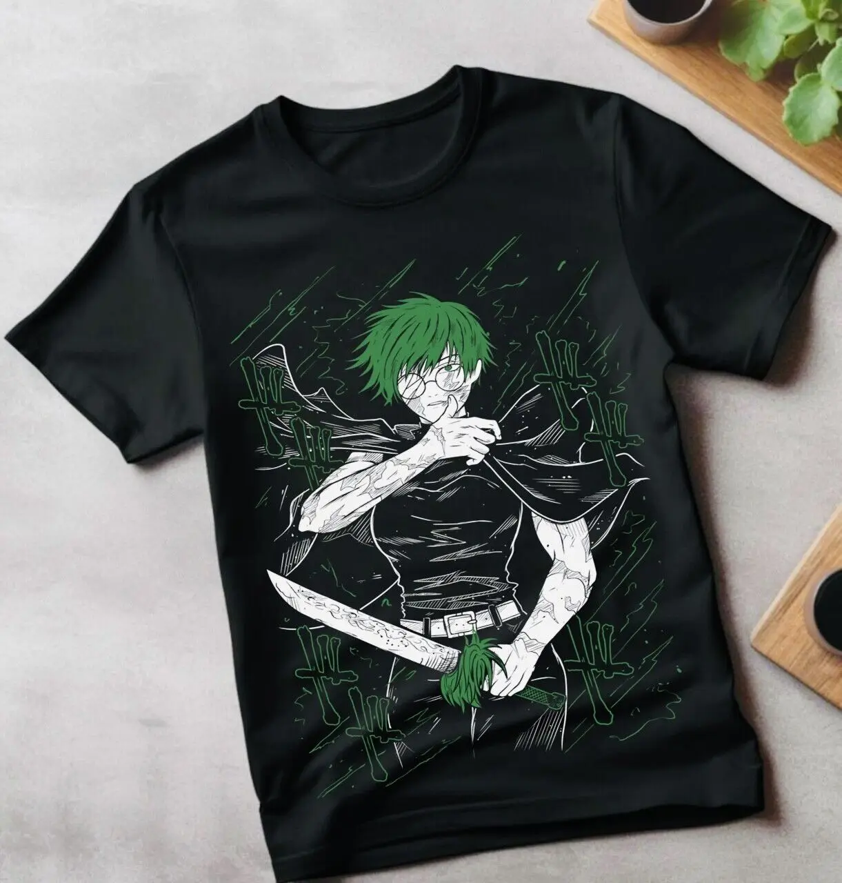 Maki Zenin T-shirt Jujutsu Kaisen Horror Anime Manga Kawaii Gift Shirt All Size