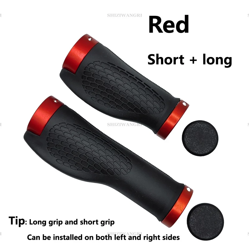 PE Rubber MTB Bike Grips Handlebar Cover Rubber Soft Anti-Skid Bicycle Grip Alloy Lock Bar BMX Handle Cuffs Cycling Accessories