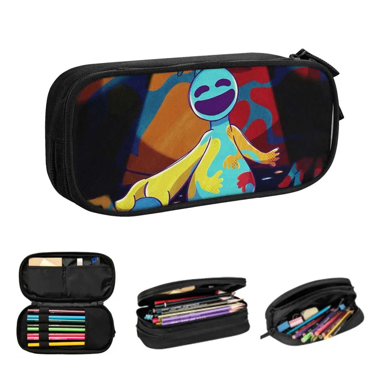 도이 도우맨 호러 피아노사우루스 (21) 학생 선물용 필통, 펜 박스, 대용량 필통, 펜 홀더