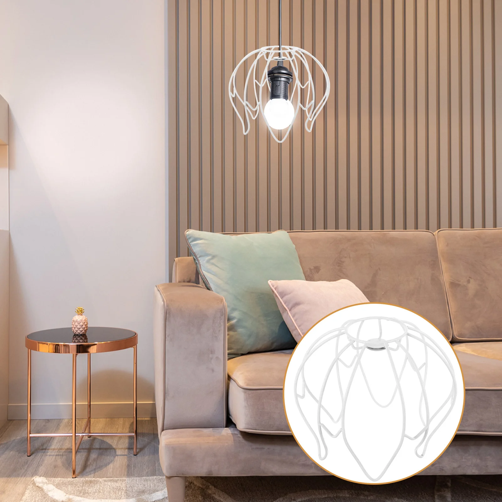 

Lightbulb Ceilings Stand Table Lights Frame Lamp Shade Guard Iron Lampshade 2200X2200X1800CM Wire