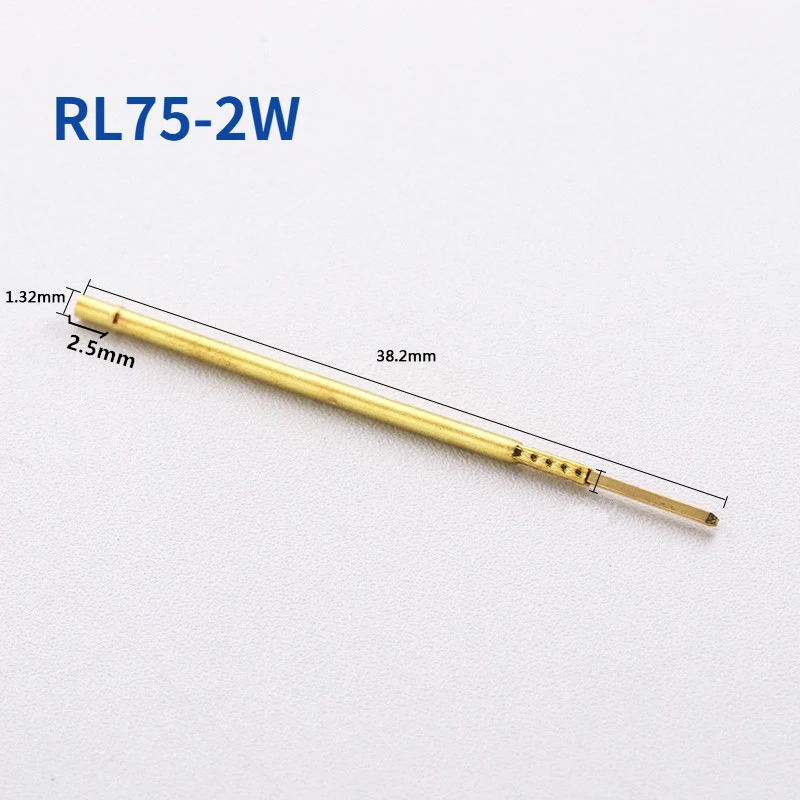 

100PCS/Pack Test Needle Sleeve RL75-2W Snap Ring Height 2.5mm Outer Diameter 1.02mm Length 38.2mm Spring Test Needle Sleeve