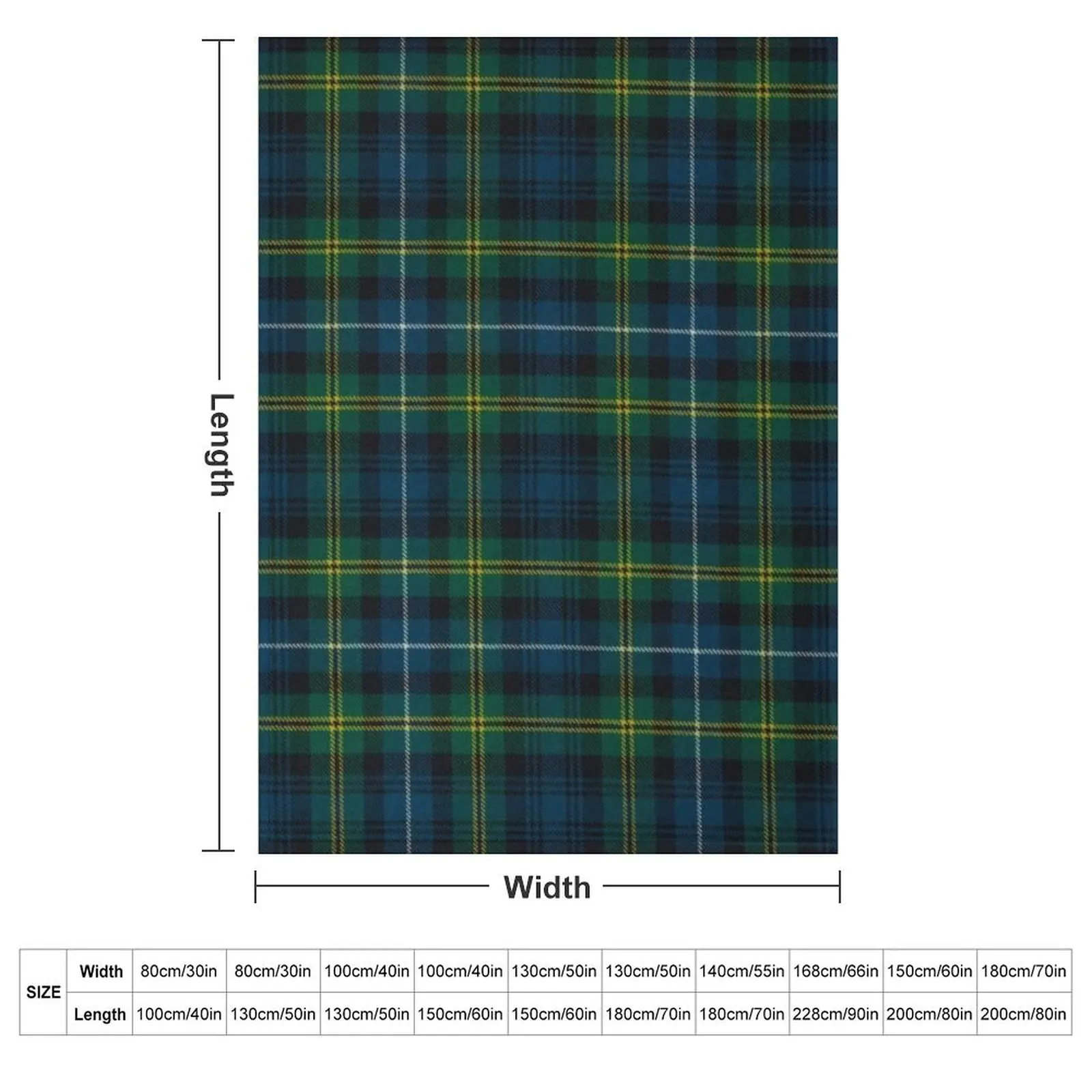 Dyce Scottish Tartan Throw Blanket Heavy Sleeping Bag Fashion Sofas Blankets