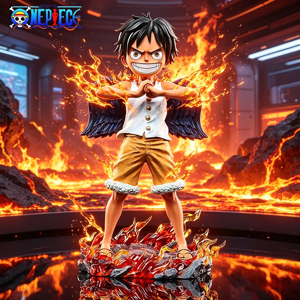 Figura de Anime ONE PIECE de 17 cm/6,69 pulgadas, Seraphim Luffy, Figuras de Acción, Estatua de PVC, Adorno de Escritorio, Modelo Coleccionable, Juguetes, Regalos