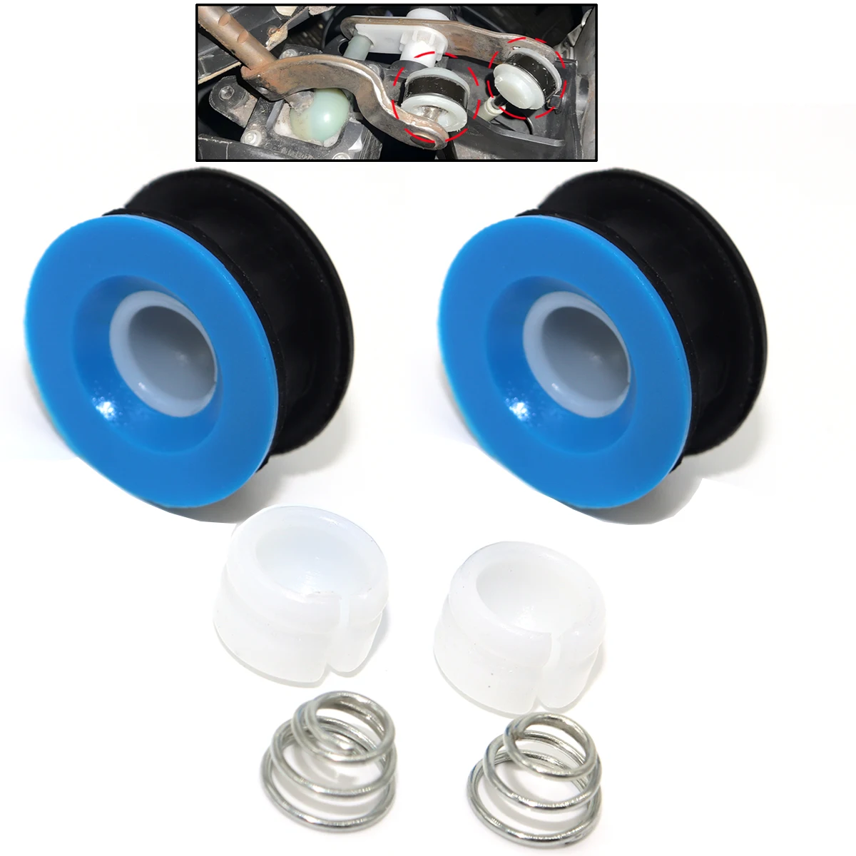 

MT Gear Shift Cable Linkage End Rod Bushing Gearbox Shifter lever Selector Grommet Repair For Renault Scenic II 2003 2004-2009