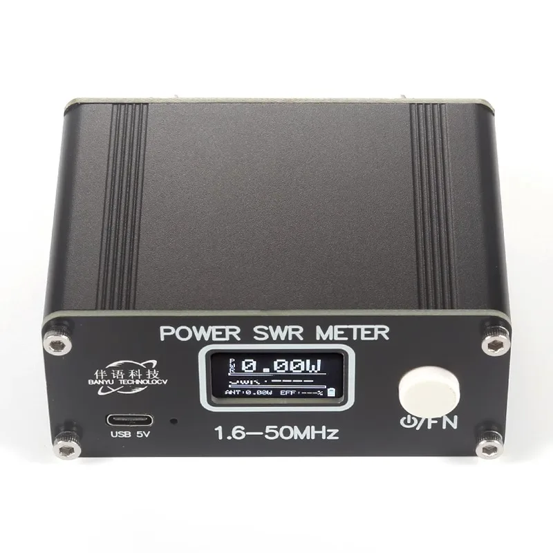 1.6-50MHz 0.5W-200W HF Shortwave Power SWR Meter Pro HF PWR SWR Meter with 1.29 Inch OLED + 50 Hours Battery - view 5