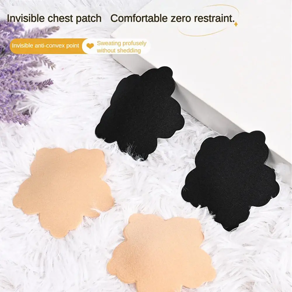 5/10pairs Chest Patch Flower shaped Invisible Breathable summer Nipple Stickers women Wedding Dress Slings Breast Stickers