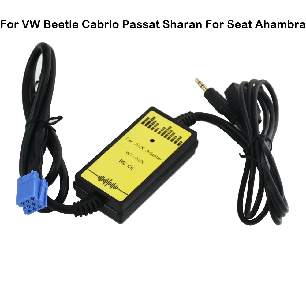 Car CD Adapter MP3 Audio Interface AUX USB SD Mini 8P Connect CD Changer For Seat Ahambra ﻿For VW Beetle Cabrio Passat Sharan