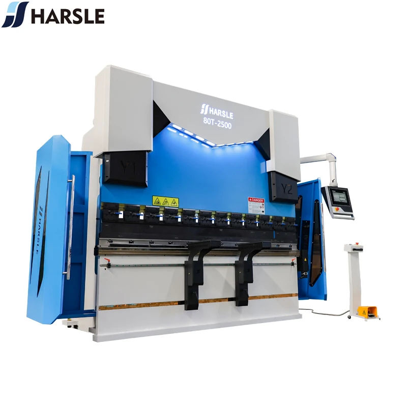 HARSLE DA53T 80T 2500 مللي متر الصفائح المعدنية الانحناء باستخدام الحاسب الآلي آلة الفرامل الصحافة الهيدروليكية