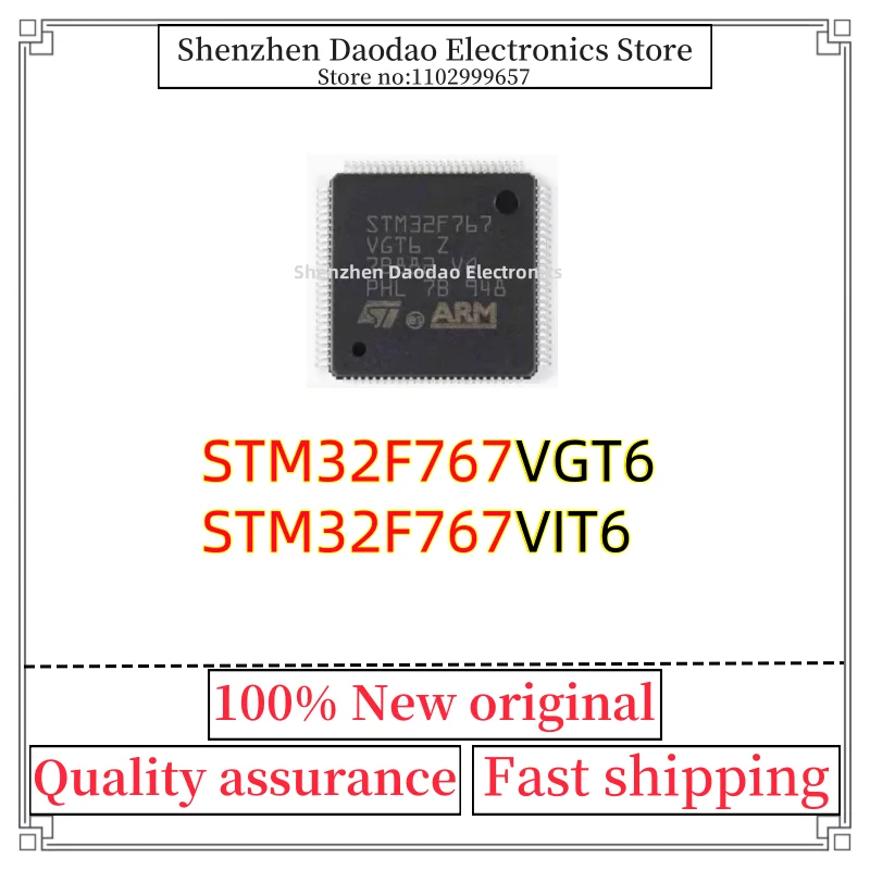 

STM32F767VGT6 STM32F767VIT6 STM32F767 VGT6 VIT6 LQFP-100 Microcontroller chip IC new original