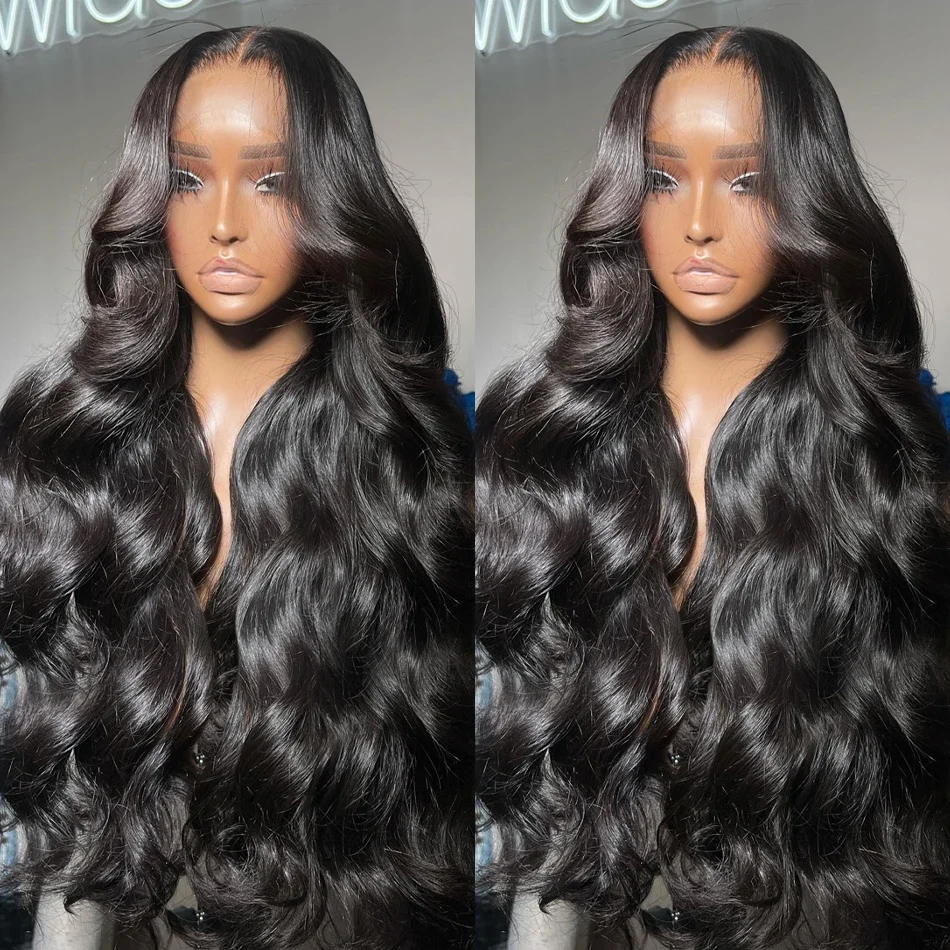 Melodie 250 Density Body Wave 13x6 Human Hair HD Lace Frontal Wigs Wavy 13x4 Lace Front Wig Glueless Preplucked For Women