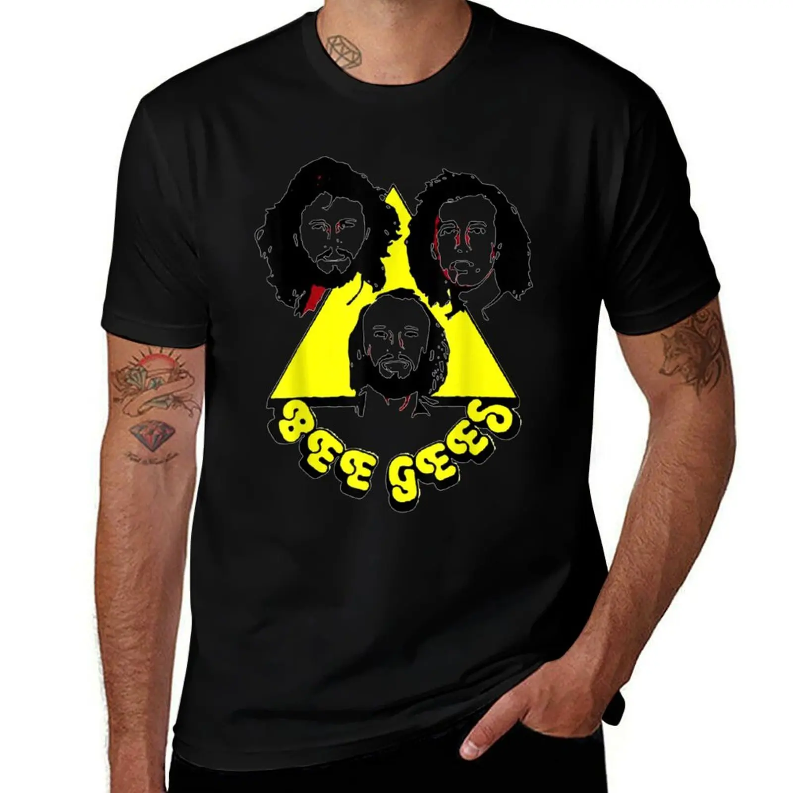 

Retro Bee Tees Gees Cartoons FanArt T-Shirt graphic t shirts for man man t shirts cotton T-Shirt