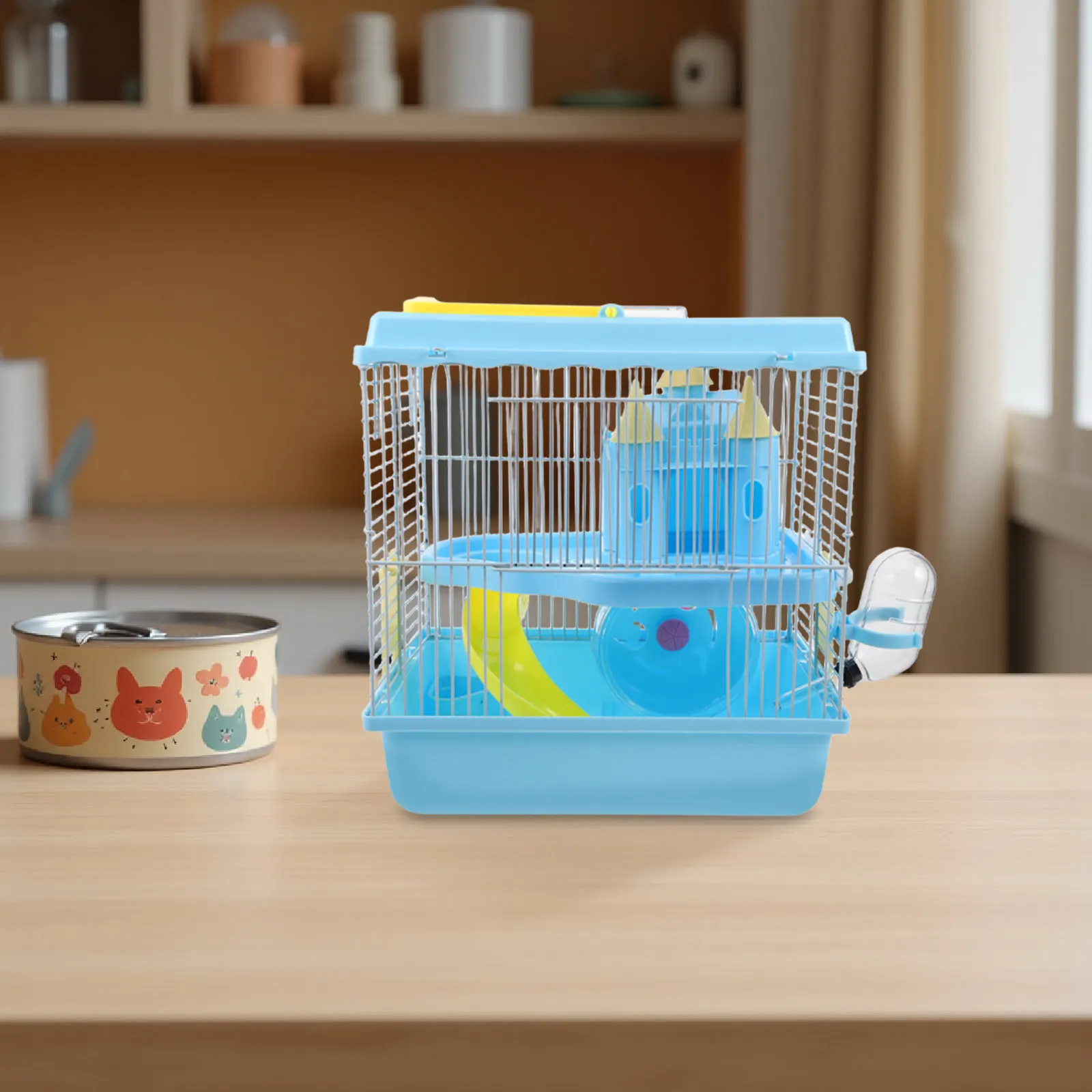 portable-luxury-hamster-castle-cage-two-tier-travel-carrier-slide-exercise-wheel-water-bottle-food-dish-small-pet-habitat