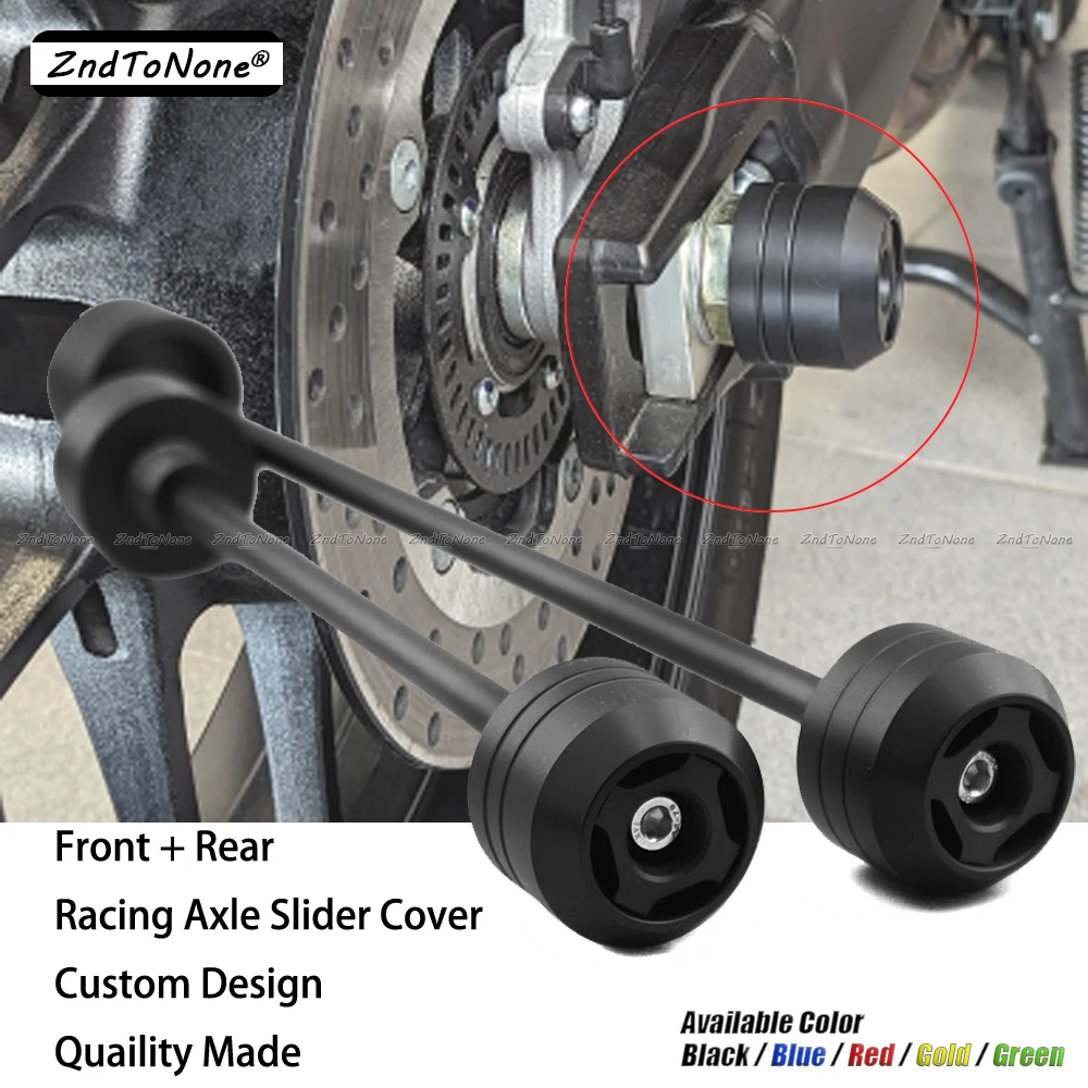 

Front Rear Axle Wheel Fork Slider Protector For SUZUKI DR-Z 400 DRZ400 2008-2024 Motorcycle Left Right Side Fall Crash Guard Pad